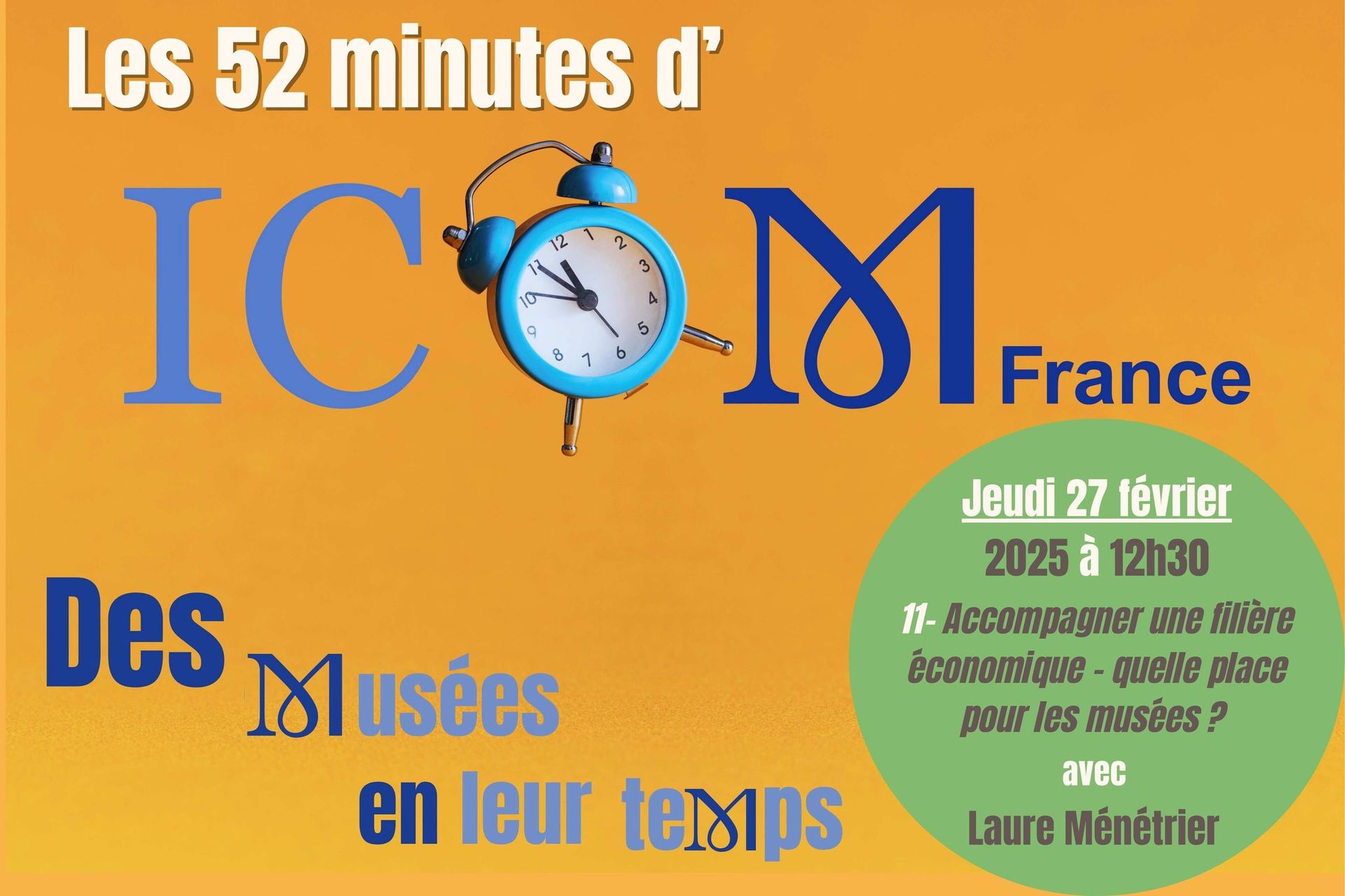 Accompagner une filière économique – Quelle place pour les musées ? L’exemple du musée du vin de Champagne et d’Archéologie régionale d’Epernay   Jeudi 27 février 2025 // 12h30 sur Zoom