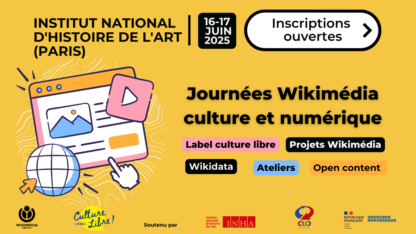 Journées Wikimedia Culture et Numérique 2025