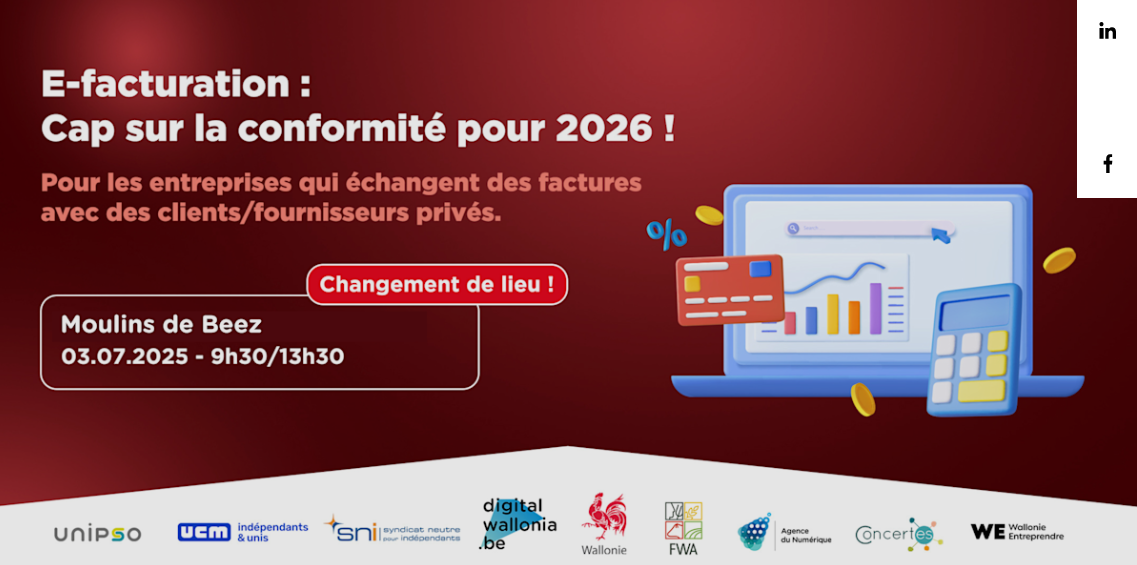 Workshop – E-facturation dans le secteur privé. Cap sur la conformité pour 2026