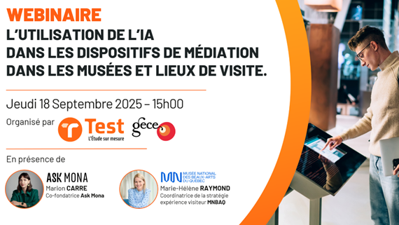 Webinaire : L’utilisation de l’IA dans les dispositifs de médiation dans les musées et lieux de visite