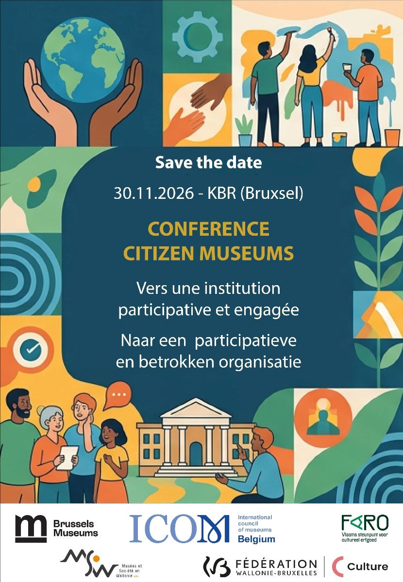 SAVE THE DATE 30.11.2026 – Conférence Citizen Museums – KBR, Bruxelles