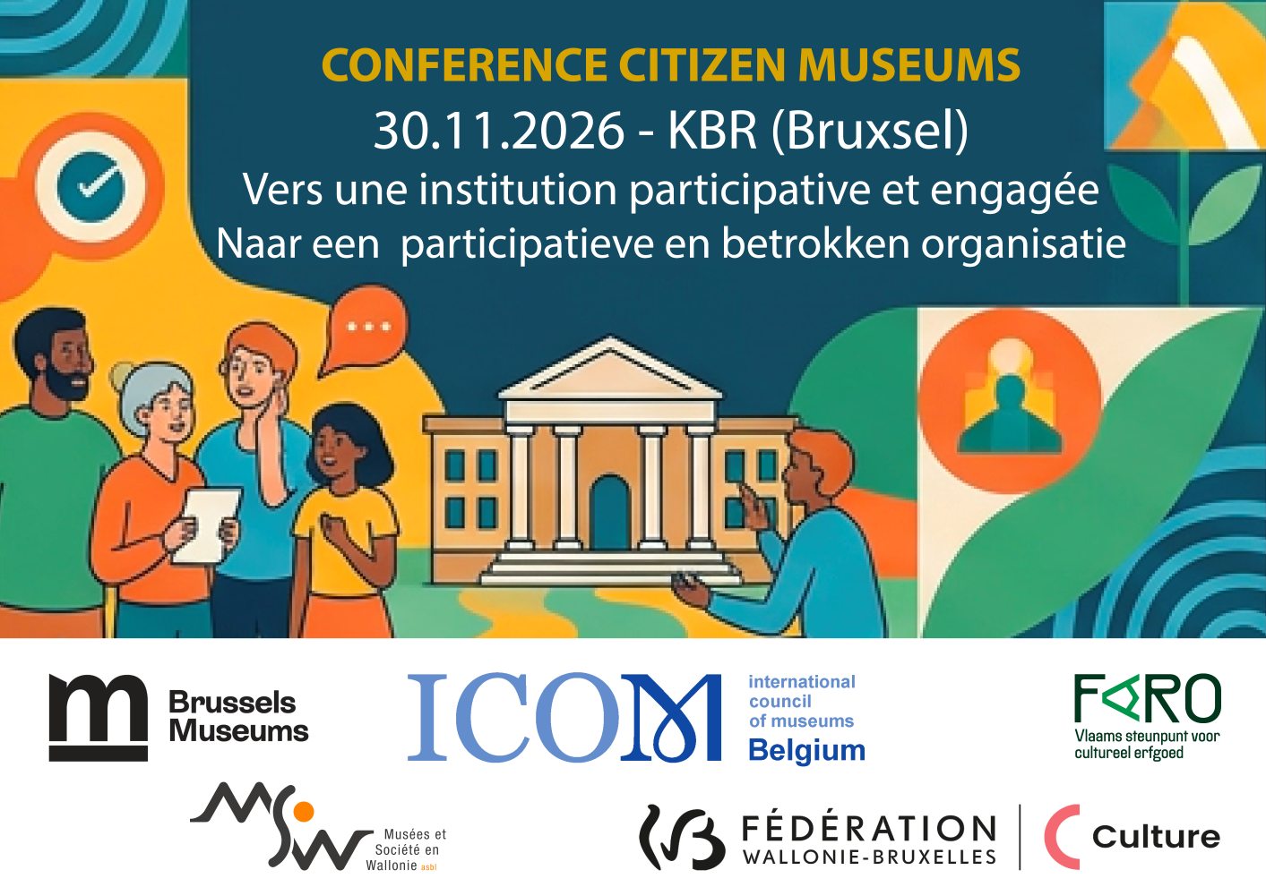 Conference nationale : the Citizen Museums (30 novembre 2026, KBR)
